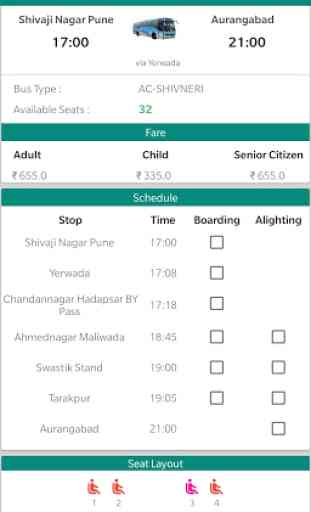 Buses Schedule & Timetable for MSRTC Maharashtra 3