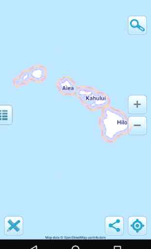 Carte de Hawaï hors-ligne 1
