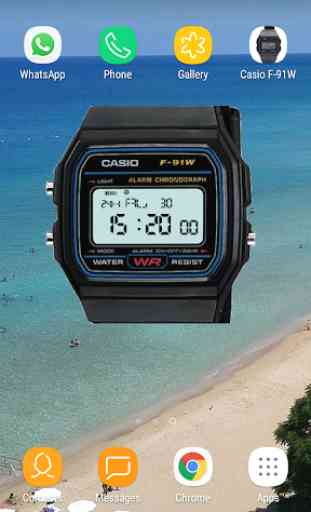 Casio F-91W Watch Widget 2