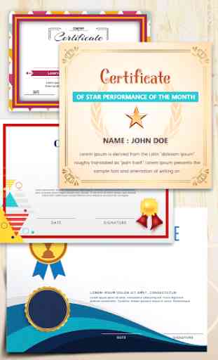 Certificate Maker, Templates, Designs 4