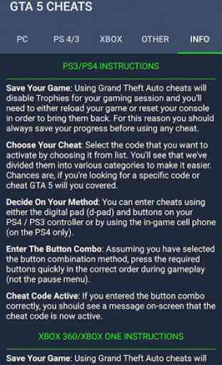 Cheats collection for Game GTA V 3