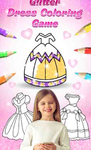 Coloration et dessin de robe pour les enfants 1