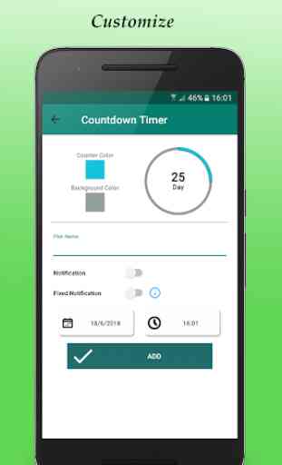 Countdown Days App - Widget 1