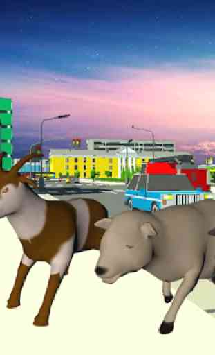 Crazy Goat Sim - Big City Goat Game 4