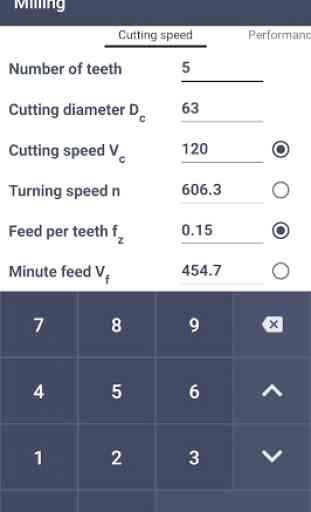 Cutting calculator 2