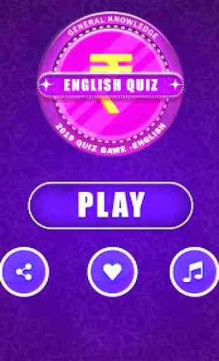 English Quiz Game 2019 2