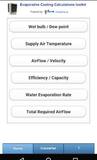 Evaporative Cooling Calculator 1