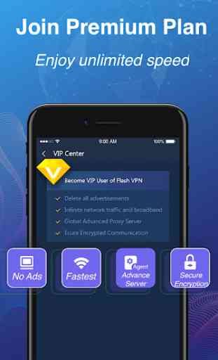 Flash VPN - VPN gratuit, sécurisé et rapide 4