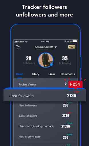 Get Followers Tracker - Like Reports for Instagram 1