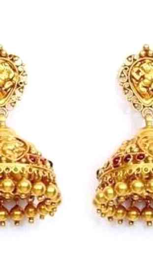 Gold Jhumka Design 4