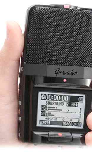 Gravador de Voz com Alta Qualidade Voice Recorder 3