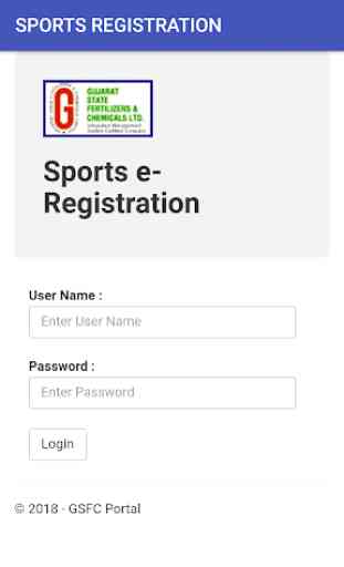GSFC Sports Registration 1