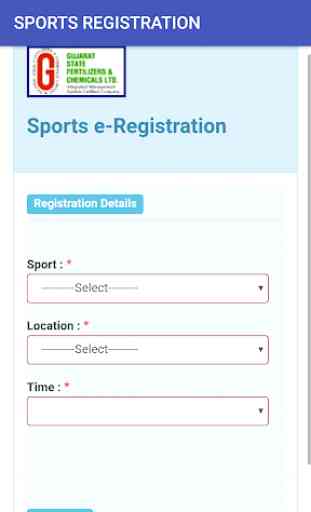 GSFC Sports Registration 2