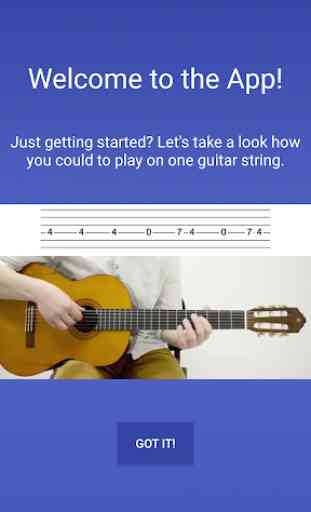 Guitar Simple Tabs - one string melodies 1
