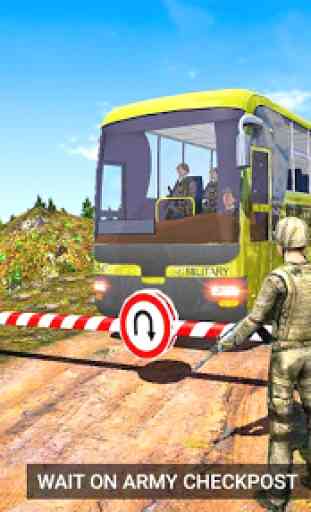 Hors route Autobus armée Simulateur 2019 - Offroad 1