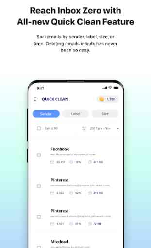 InstaClean - Clean & Organise your Email Inbox 2