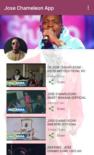 Jose Chameleon Music App - Uganda's Number One 1