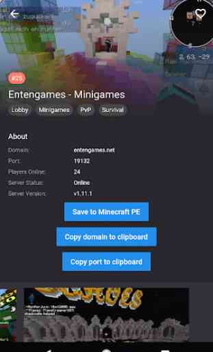 Liste de serveurs pour Minecraft Pocket Edition 4