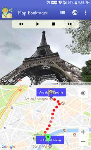 Map Bookmark / Streetview Player / GPX Viewer 2