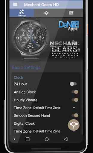 Mechani-Gears HD Watch Face Widget Live Wallpaper 4