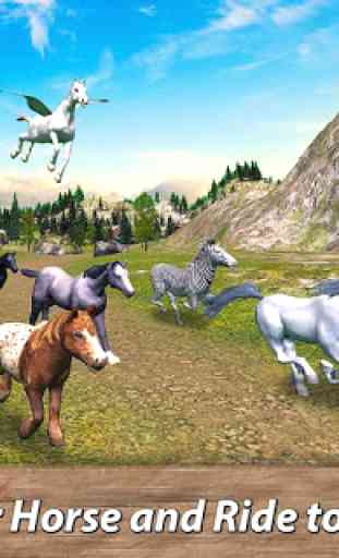 Monde des chevaux sauvages: simulateur de survie 1