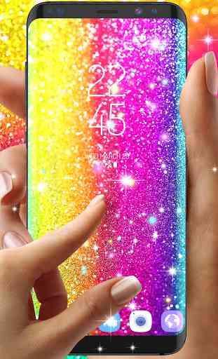 Multi color glitter live wallpaper 4