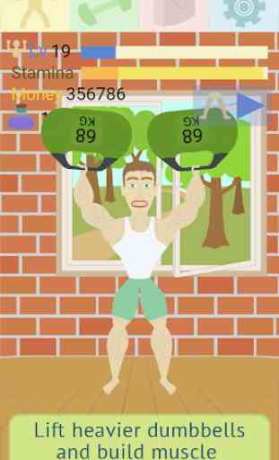 Muscle clicker: Gym game 3