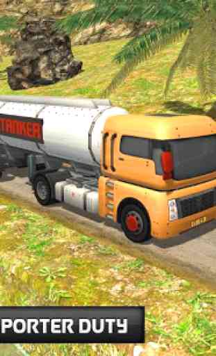 Oil Tanker Transporter 2018 Fuel Truck Driving Sim 2