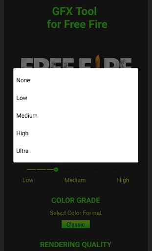 Outil GFX pour Free Fire - Free Fire Gfx 3