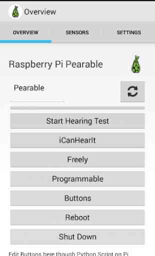 Pearable: Raspberry Pi Control. Hearable Research. 1