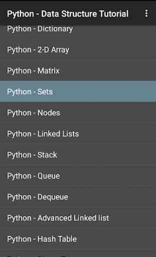 Python - Data Structure Tutorial 1