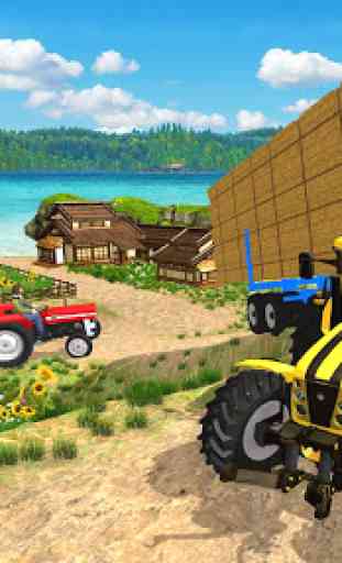 Real Tractor Trolley Cargo Farming Simulation Game 3