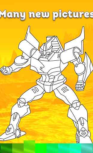 Robots Coloring Pages with Animated Effects 4
