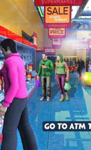 Shopping Mall Radio Taxi Driving: Supermarket Game 2