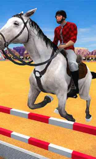 spectacle cheval monté jeu 3D: saut à cheval 2019 3