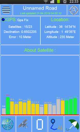 Test GPS, statut du satellite et navigation 2