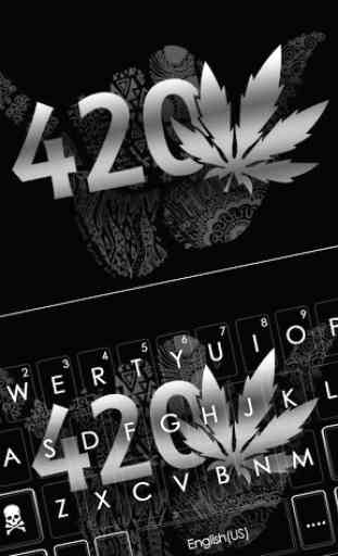 Thème de clavier Metal Weed 420 1