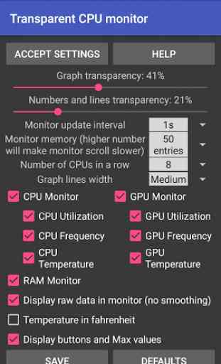 Transparent CPU Monitor 3
