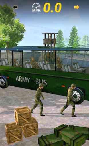 transport de bus de l'armée devoir 2019 - Army Bus 2