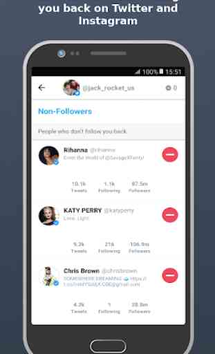 Unfollowers for Instagram & Twitter - Nomesigue 3