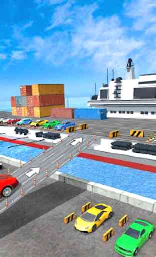 voiture parking et navire sim - jeux de voiture 2