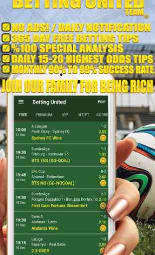 Betting United - Betting Tips (No Ads) 1
