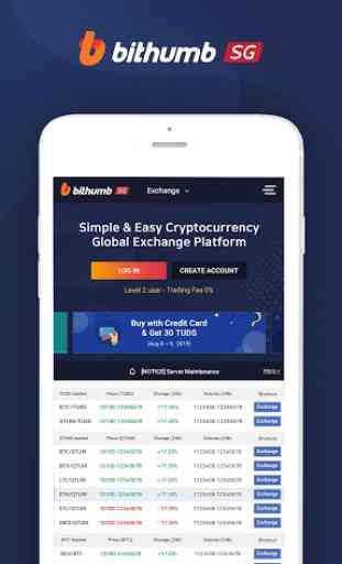 Bithumb Singapore - Global Cryptocurrency Exchange 3
