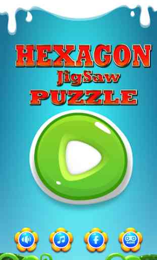 Bloc de puzzle de Hexagon 1