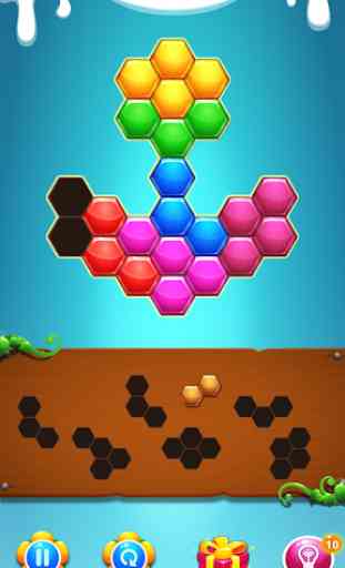 Bloc de puzzle de Hexagon 2