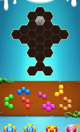 Bloc de puzzle de Hexagon 3