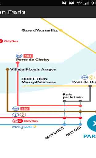 Carte Metro PARIS Plan 2
