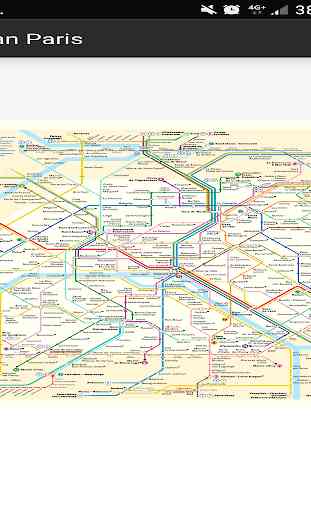 Carte Metro PARIS Plan 3