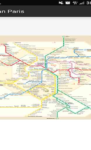 Carte Metro PARIS Plan 4