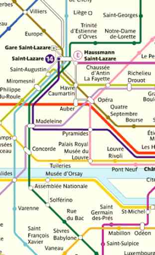 Cartes du métro parisien Plan du train RER Paris 2